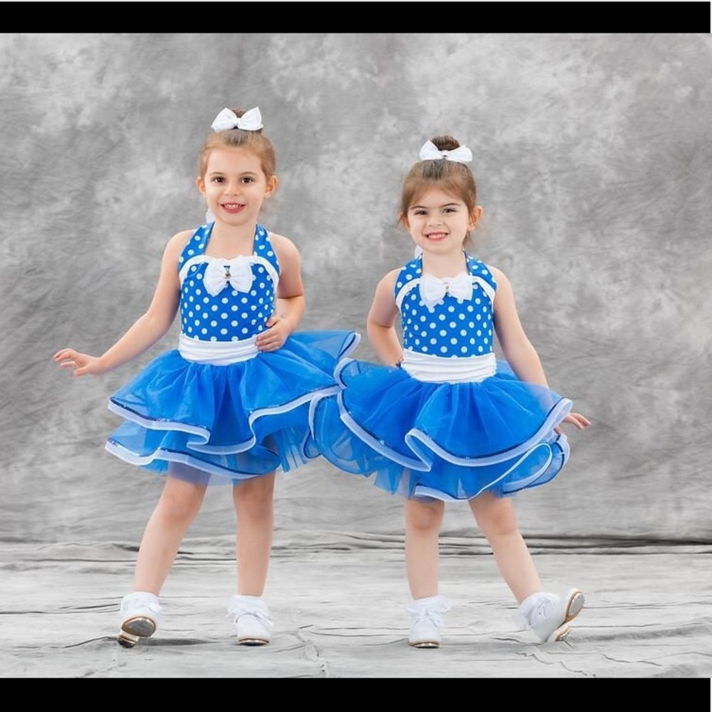 Blue dance costume
